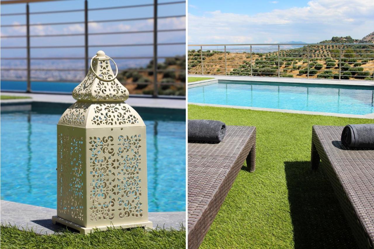 Design Villa Nicol - Heated Pool - Summer Kitchen Ηράκλειο Κρήτης Εξωτερικό φωτογραφία